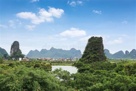 Karst mountain scenery stock image. Image of background - 29293177