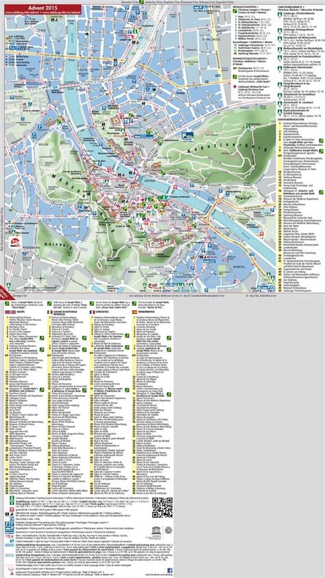 Salzburg tourist attractions map City Maps, Tourist Attraction, Cities ...