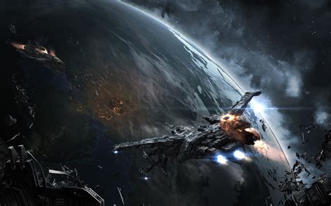 EVE Online, Space, Spaceship, Caldari, Space Battle Wallpapers HD ...