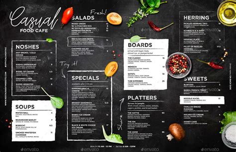 Chalkboard Cafe Menu Preview | Cafe menu design, Food menu design, Restaurant menu design