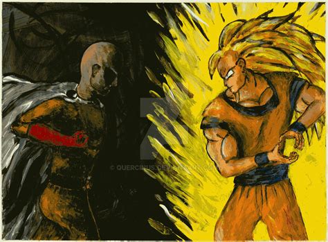 Saitama vs Goku by Quercinus on DeviantArt