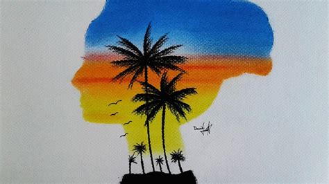 Sunset Girl Speed Drawing - YouTube