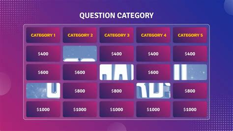 Free Jeopardy Game Theme Slides Template - SlideKit