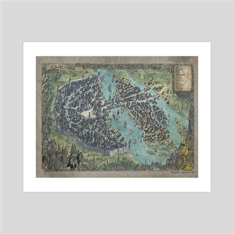 Carcosa city Map!, an art print by Moreno Paissan - INPRNT