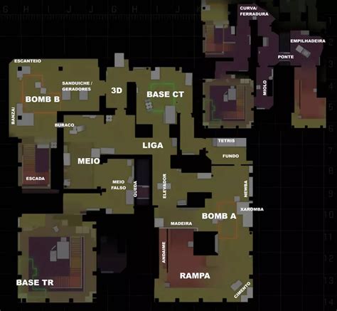 Mapas CS:GO | Aprenda os nomes das posições • Jogos • Tecnoblog