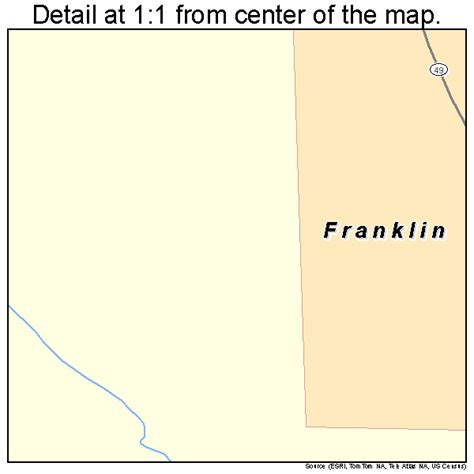 Franklin Alabama Street Map 0128024