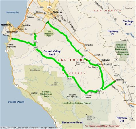 Los Padres National Forest Map - Maps For You