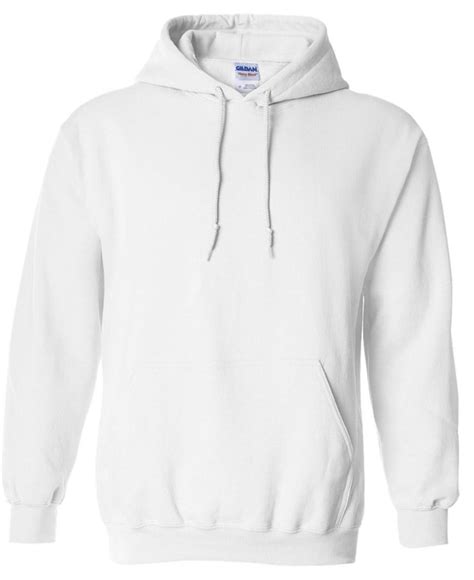 18500 Adult Hooded Sweatshirt -White-Large - Walmart.com