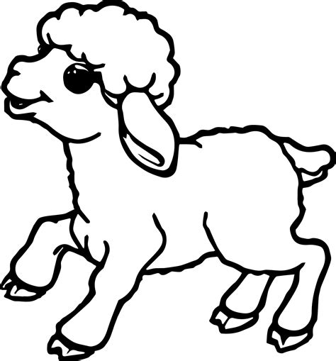 Lamb Outline Drawing at GetDrawings | Free download