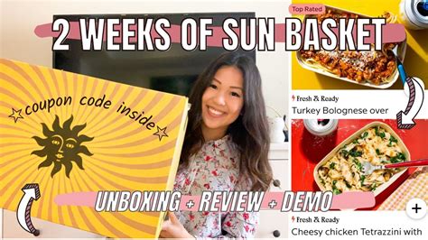 Sun Basket Meal Kit Review + Unboxing ☆ 2 Weeks of Meals + How to Cook Demo ☆ April 2021 - YouTube