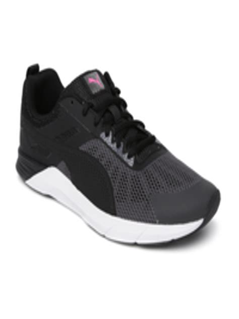 Buy Puma Women Charcoal Grey & Black Colourblocked Propel Running Shoes - Sports Shoes for Women ...