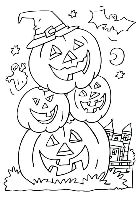 Printable October Coloring Pages