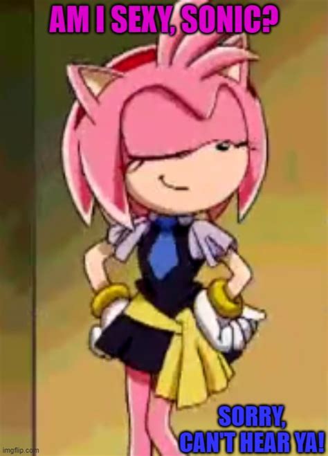 Image tagged in flirty amy,sonic the hedgehog,amy rose - Imgflip