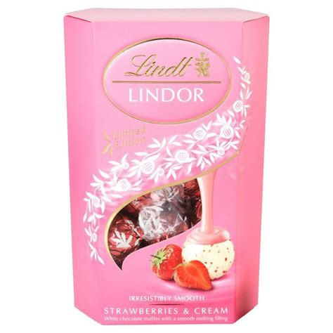 Lindt Lindor Strawberries | Strawberries and cream, Lindt lindor, Lindt