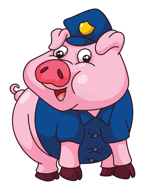 Pig Police stock vector. Illustration of professional - 47879946