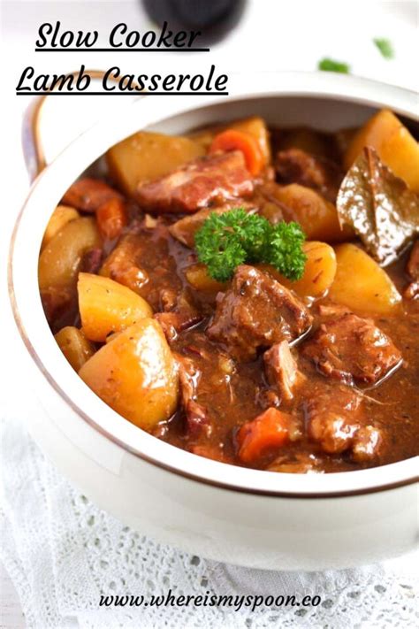 Slow Cooked Lamb Casserole or Stew