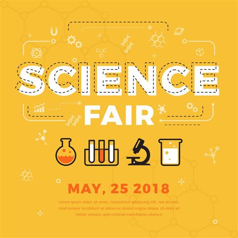 Science Fair Poster Vector 202120 Vector Art at Vecteezy