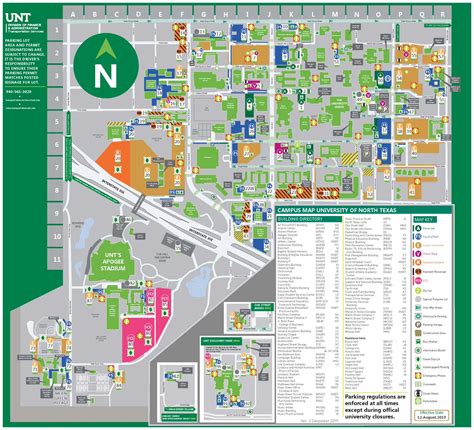 Unt Denton Campus Map - Map Of Florida