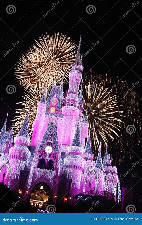 Cinderella Castle Fireworks Pink Stock Photos - Free & Royalty-Free Stock Photos from Dreamstime