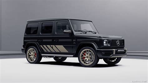 2024 Mercedes-AMG G 63 Grand Edition (Color: Night Black Magno) - Front Three-Quarter | Caricos