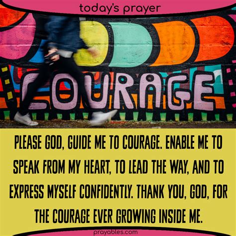 Prayer: for Courage - Prayables