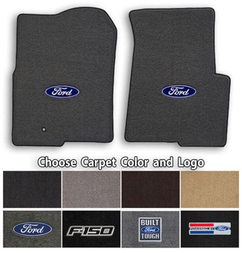 Ford F-150 2pc Classic Loop Carpet Floor Mats - Choose Color & Logo | eBay