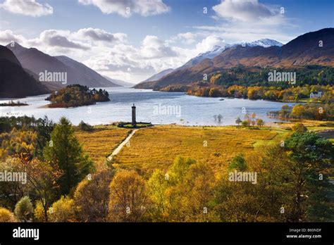 Glenfinnan Monument and Loch Shiel, Highland, Scotland, UK Stock Photo - Alamy