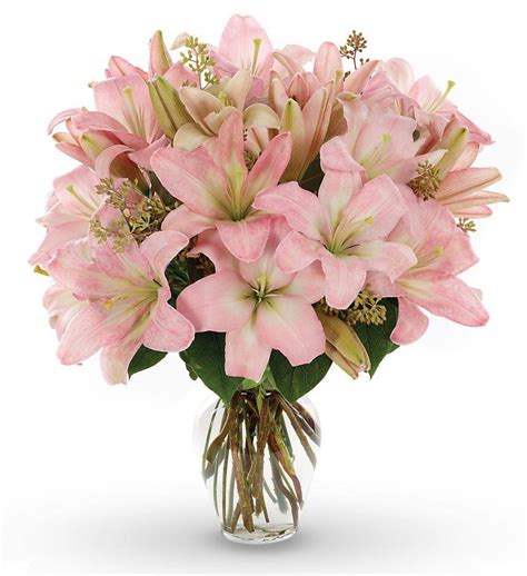 Pink Lily Bouquet with Farm Fresh Flowers | Avas Flowers