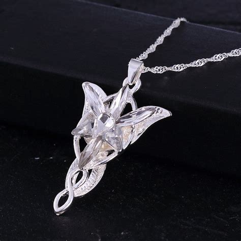 Arwen Evenstar Necklace Silver Plated Lord of the Rings | Etsy