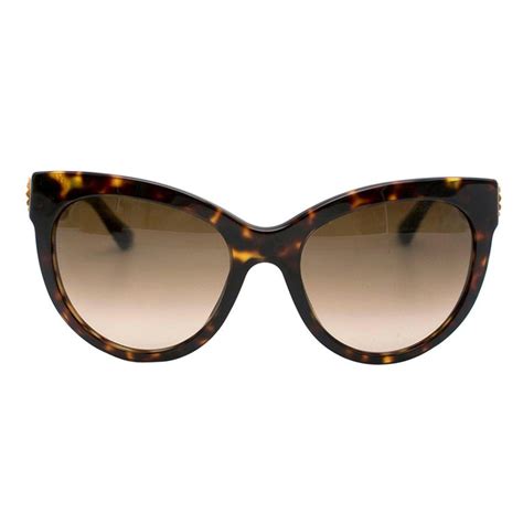 Dolce and Gabbana Cat-Eye Sunglasses With Golden Filigree Arms at ...