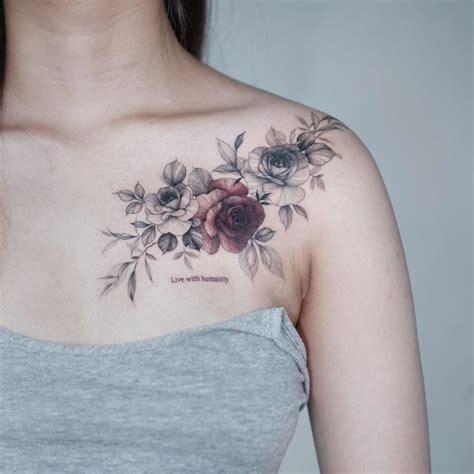 Best Collarbone Floral Tattoos For Your Inspiration