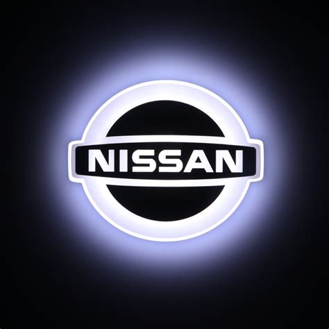 Illuminated Old Nissan LOGO Custom Emblem Lighting For Nissan Leaf