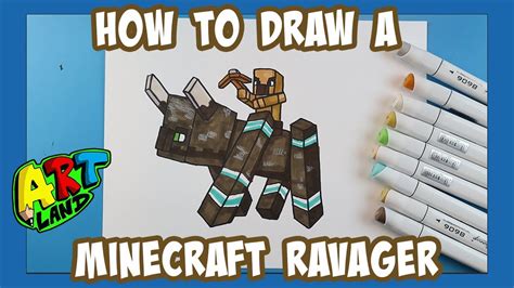 How to Draw a MINECRAFT RAVAGER!!! - YouTube