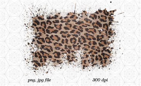 Scrapbooking Papercraft Craft Supplies & Tools Leopard Print Digital ...