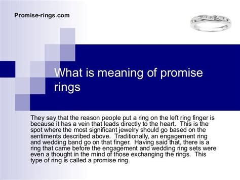 Meaning of promise rings