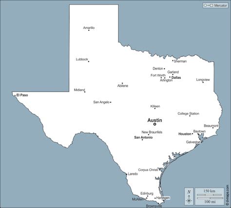 Texas Mapa gratuito, mapa mudo gratuito, mapa en blanco gratuito ...