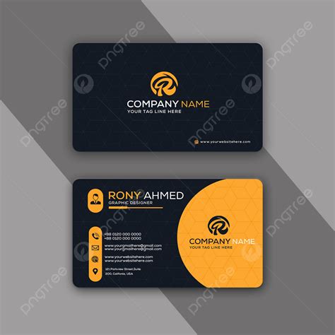 Creative And Modern Business Name Card Design Template Download on Pngtree