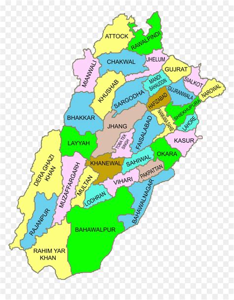 Transparent Pakistan Map Png - Dera Ghazi Khan District Map, Png ...