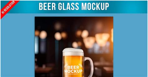 Beer Glass Mockup, Graphic Templates - Envato Elements