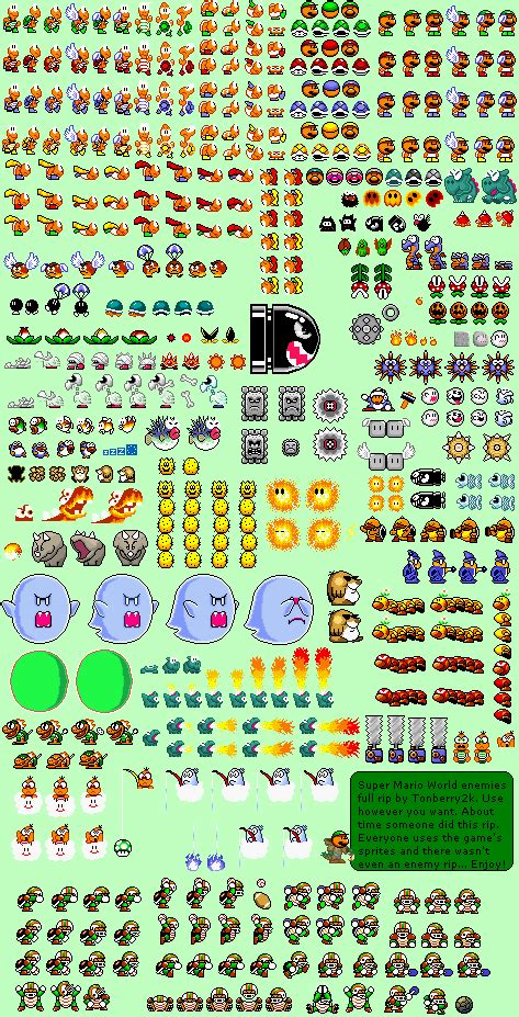 Super Mario World Sprites Enemies | Images and Photos finder