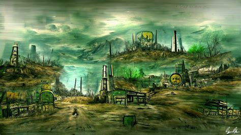 Post Apocalyptic Landscape Painting