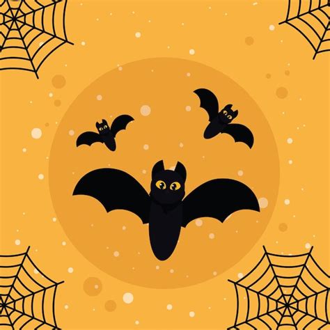 Premium Vector | Halloween bats flying