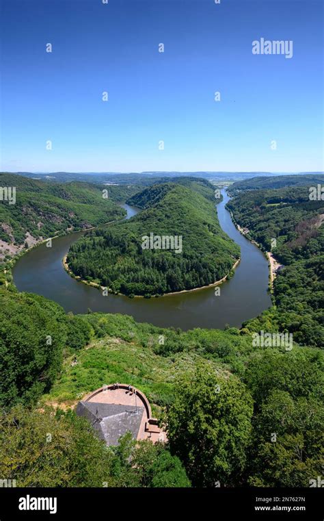 Germany, Saarland, Saar-Hunsrück Climb, hiking trail in the Saar-Hunsrück Nature Park, Saar Loop ...