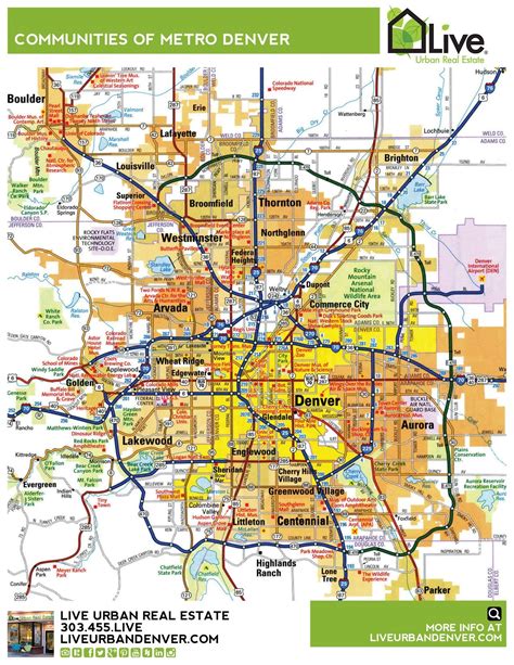 Denver Area Map Suburbs