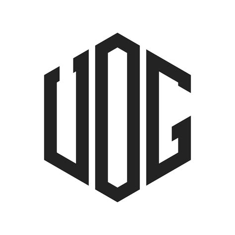 Premium Vector | UOG Logo Design Initial Letter UOG Monogram Logo using Hexagon shape