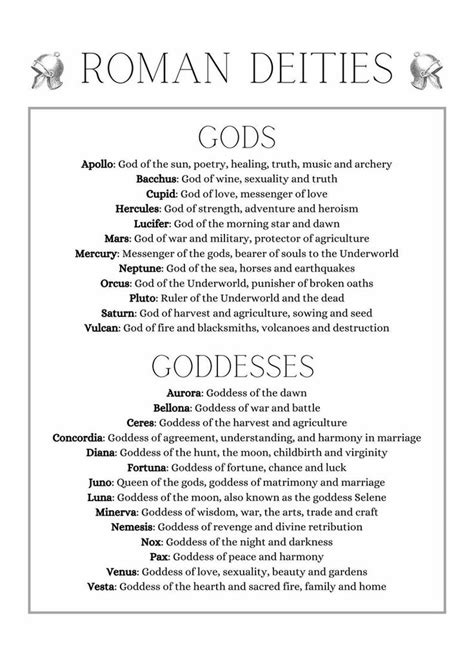 Gods and Goddesses Cheat Sheet, Grimoire Pages - Etsy | Gods and goddesses, Grimoire book, Book ...