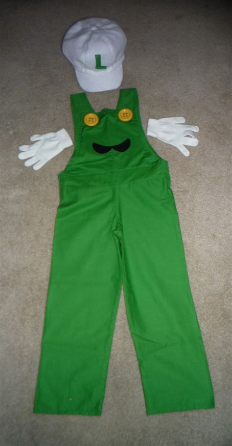 By SuPeR Mario bros. game FIRE LUIGI costume on Sz 4 to 10 | Etsy