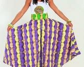 Items similar to African Print Maxi Skirt, African Clothing , Ankara Print Maxi Skirt, African ...