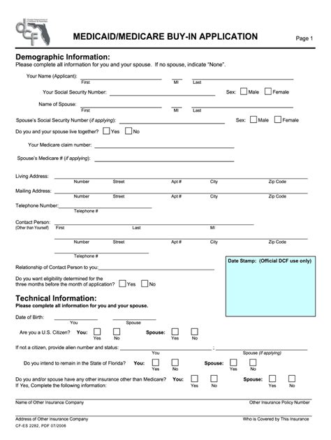 Medicaid Application Florida - Fill Online, Printable, Fillable, Blank | pdfFiller