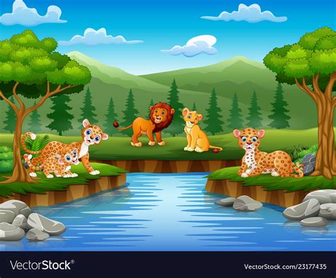 Nature Cartoon Animals Wallpaper